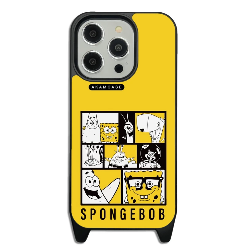 کاور آکام مدل AMC-WLA14PRO-SPONGE BOB3 مناسب برای گوشی موبایل اپل iPhone 14 Pro