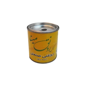 رنگ روغنی زرد نیمه براق رونق مینا مدل 2 حجم 250 میلی لیتر