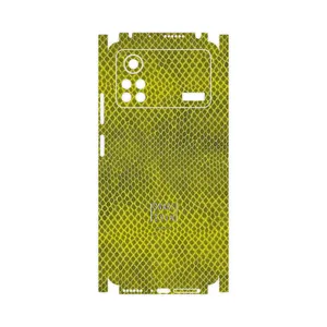 MAHOOT Yellow Snake Skin-FullSkin Cover Sticker for Xiaomi Poco X4 Pro 5G