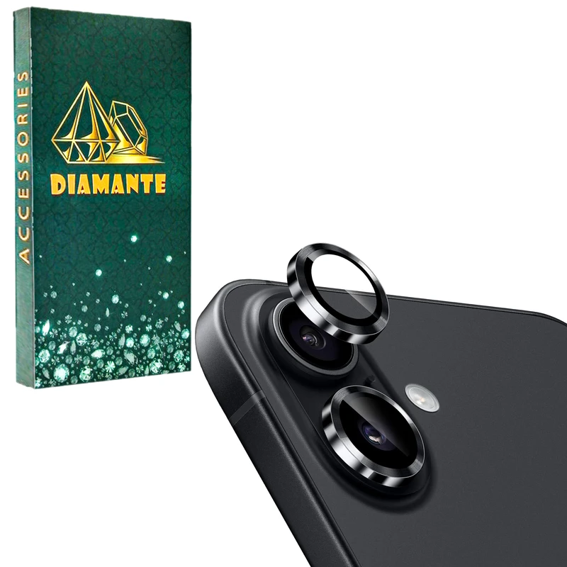 محافظ لنز دوربین فلزی دیامانته مدل Gn مناسب برای گوشی موبایل اپل iPhone 17