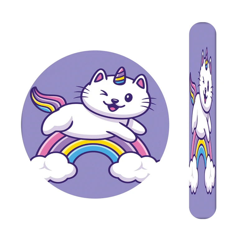 آینه آرایشی جیبی مدل گربه کد 581  به همراه سوهان ناخن