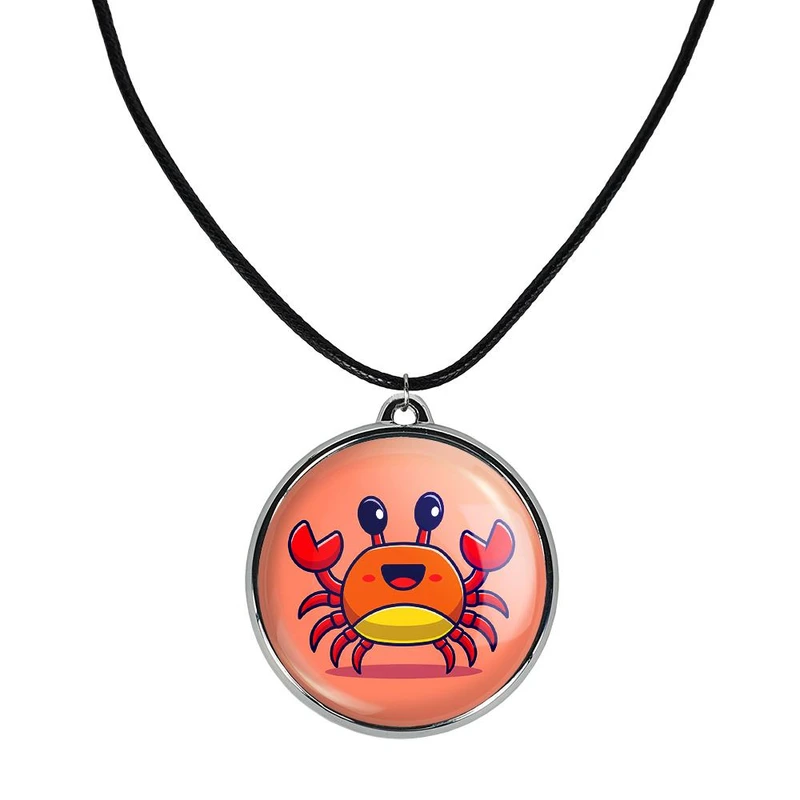 گردنبند خندالو مدل حیوانات بامزه خرچنگ کد 2973729738