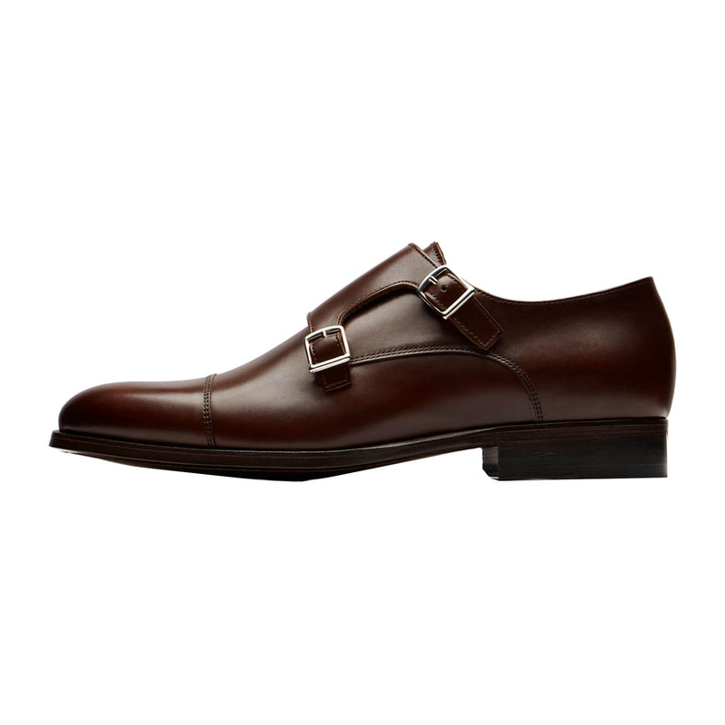 کفش مردانه سوت ساپلای مدل Double Monk Strap رنگ قهوه ای
