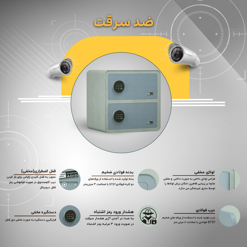 گاوصندوق الکترونیکی سدید مدل 430ِD