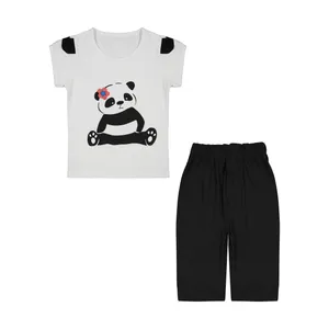 ست تی شرت و شلوار دخترانه سون پون مدل 1391732-01