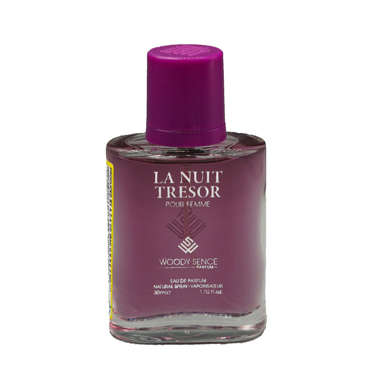 عطر جیبی زنانه وودی سنس مدل LA NUIT TRESOR حجم 30 میلی لیتر