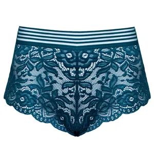 شورت زنانه ماییلدا مدل گیپوری کد 4463 رنگ آبی