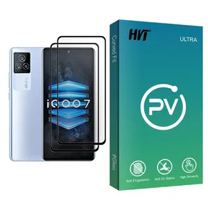 HVT PV Glass MIX002 Screen Protector For  iQOO 7 Pack Of 2