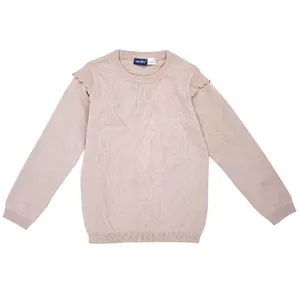 پلیور یقه گرد دخترانه لوپیلو مدل سرشانه دار