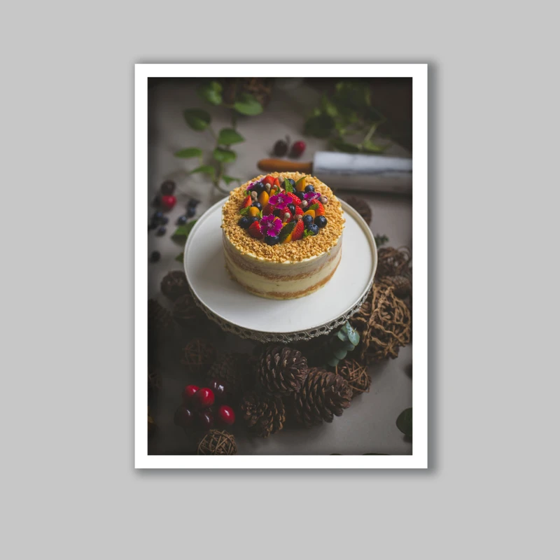 تابلو مدل آشپزخانه طرح کیک کد LA-G10185