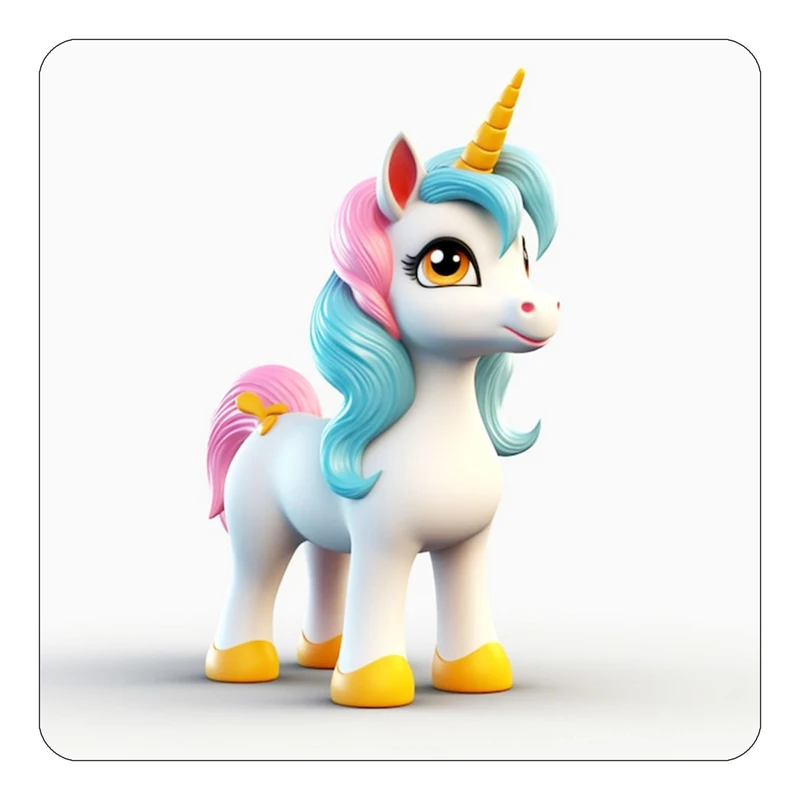 مگنت کاکتی طرح اسب تک شاخ و یونیکورن مدل mp32140