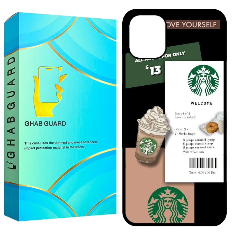 کاور قاب گارد طرح کافه مدل GCHP11 مناسب برای گوشی موبایل اپل iPhone 11