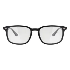 فریم عینک طبی مربعی ری بن مدل 0RX5353-2000-52 مناسب برای صورت بیضی، قلب و گرد
