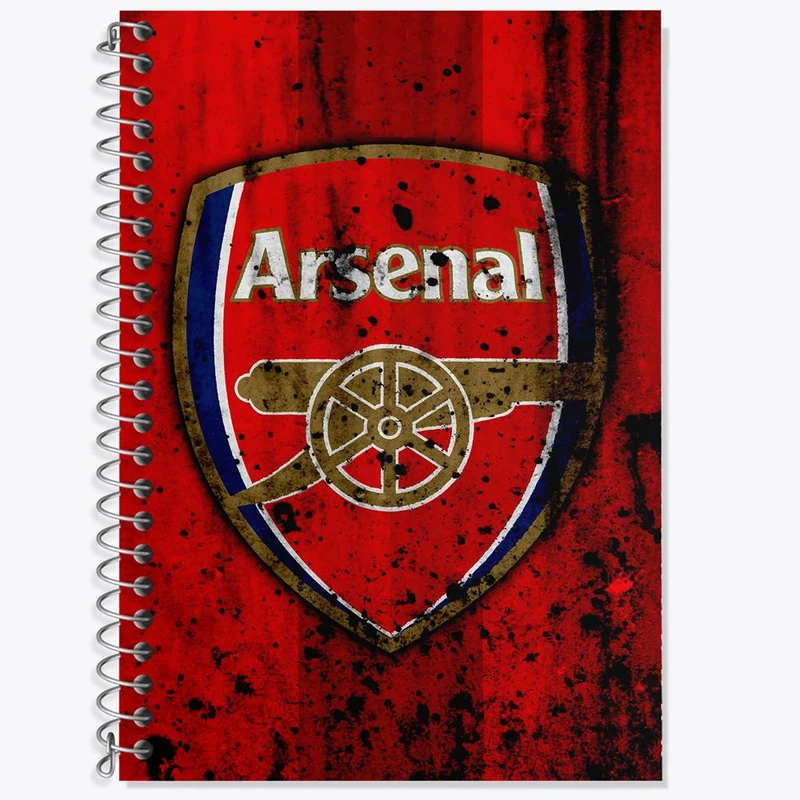 دفتر زبان 50 برگ خندالو مدل سه خط طرح باشگاه آرسنال کد 27185