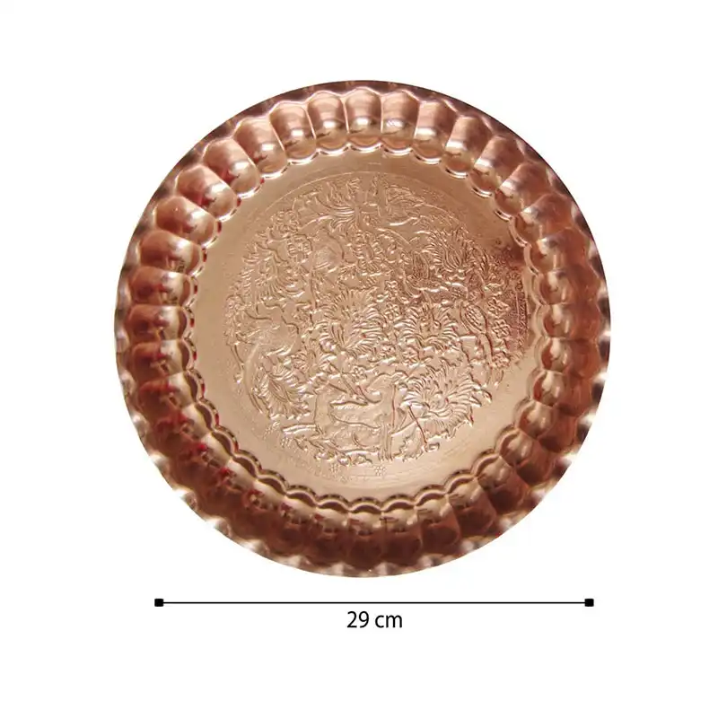 سینی مسی مدل طرح دار کد 3
