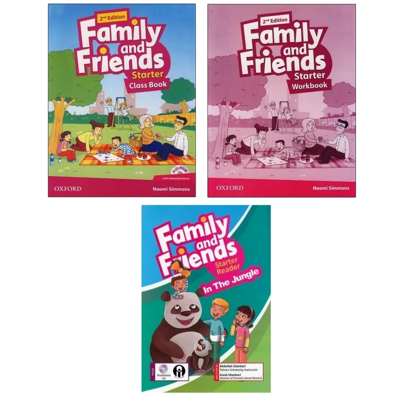 کتاب Family And Friends Starter اثر Naomi Simmons انتشارات الوندپویان مجموعه 3 جلدی 