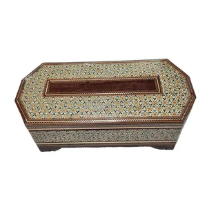 جعبه کارد و چنگال خاتم کاری مدل هشت گوش کد 92