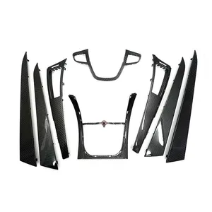 تزئینات داشبورد خودرو مدل w08 مناسب برای دنا مجموعه 8 عددی