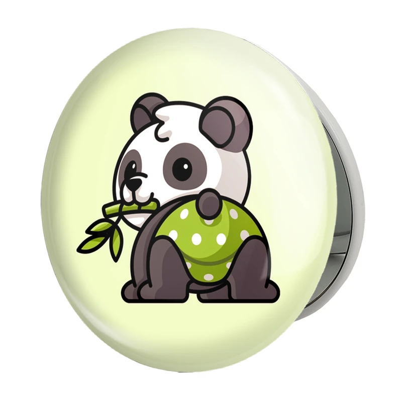 آینه جیبی خندالو طرح حیوانات بامزه پاندا مدل تاشو کد 28352 