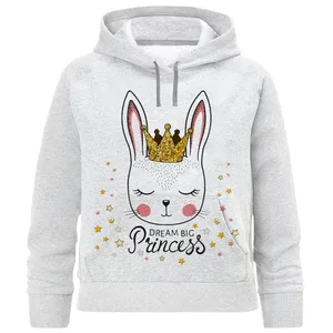 هودی دخترانه مدل خرگوش تاج F1079