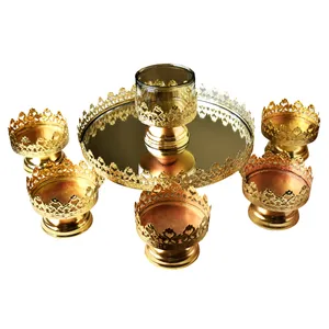 مچموعه ظروف هفت سین 8 پارچه مدل زرین