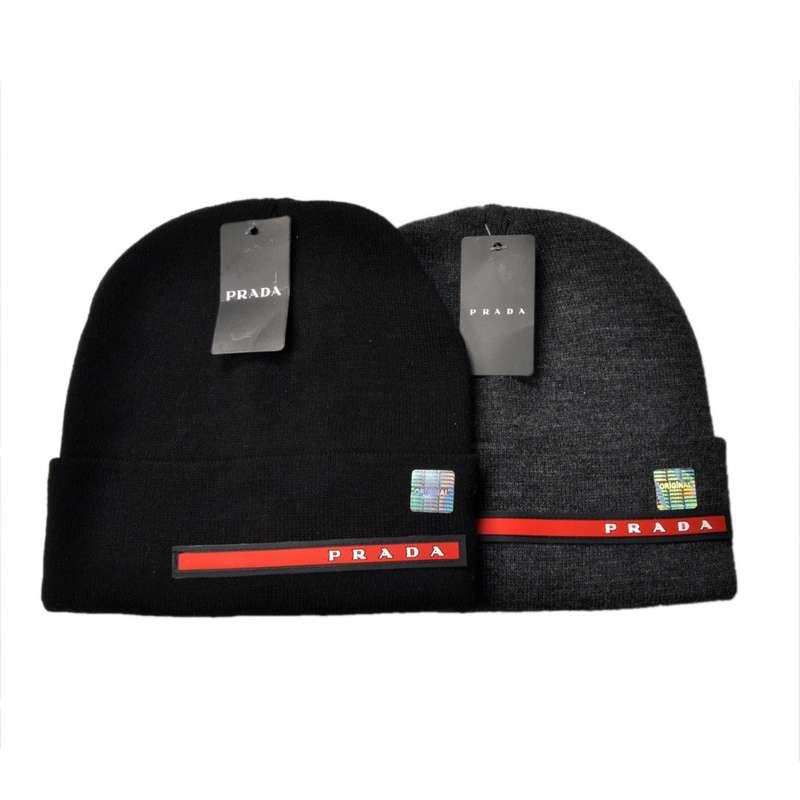 کلاه بافتنی پرادا مدل pr01 بسته 2 عددی