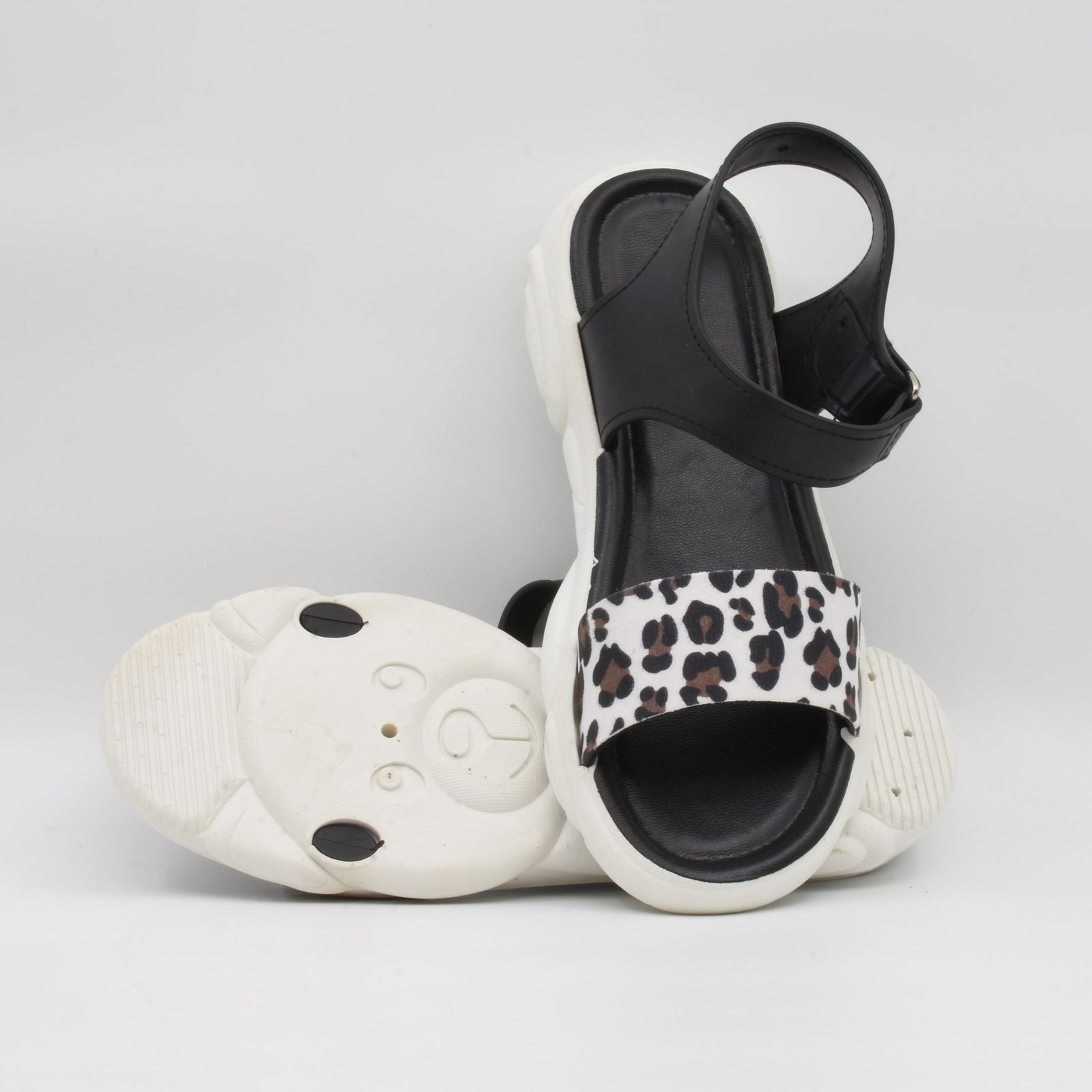 صندل زنانه پاپا مدل ملودی پلنگی کد 1-1388-GY -  - 21