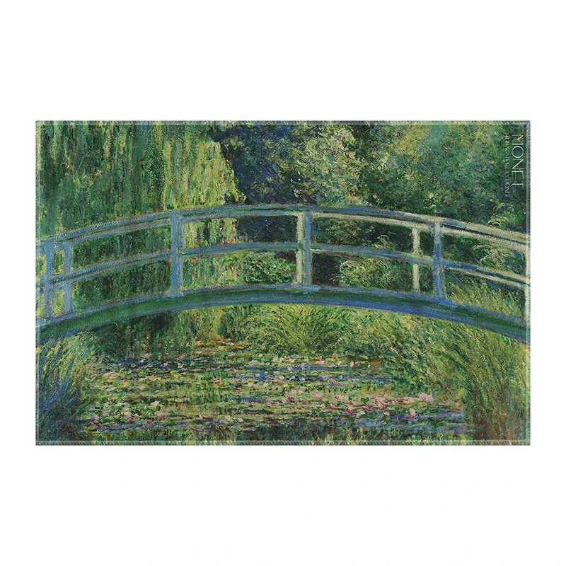 کاغذ کادو ترمه طراحان ایده مدل برکه نیلوفر آبی از مونه کد art0196 سایز 57x37 سانتی متر