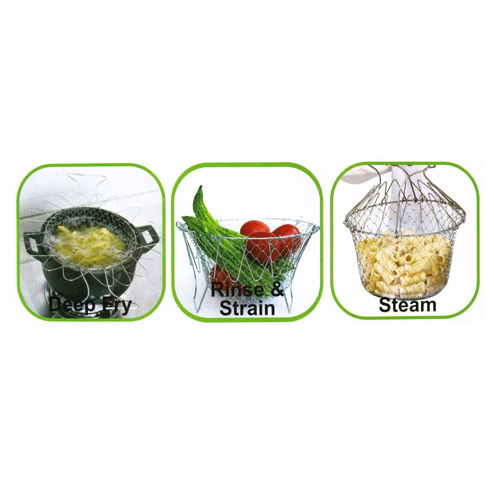 سبد سرخ کن و بخار پز مدل chef basket