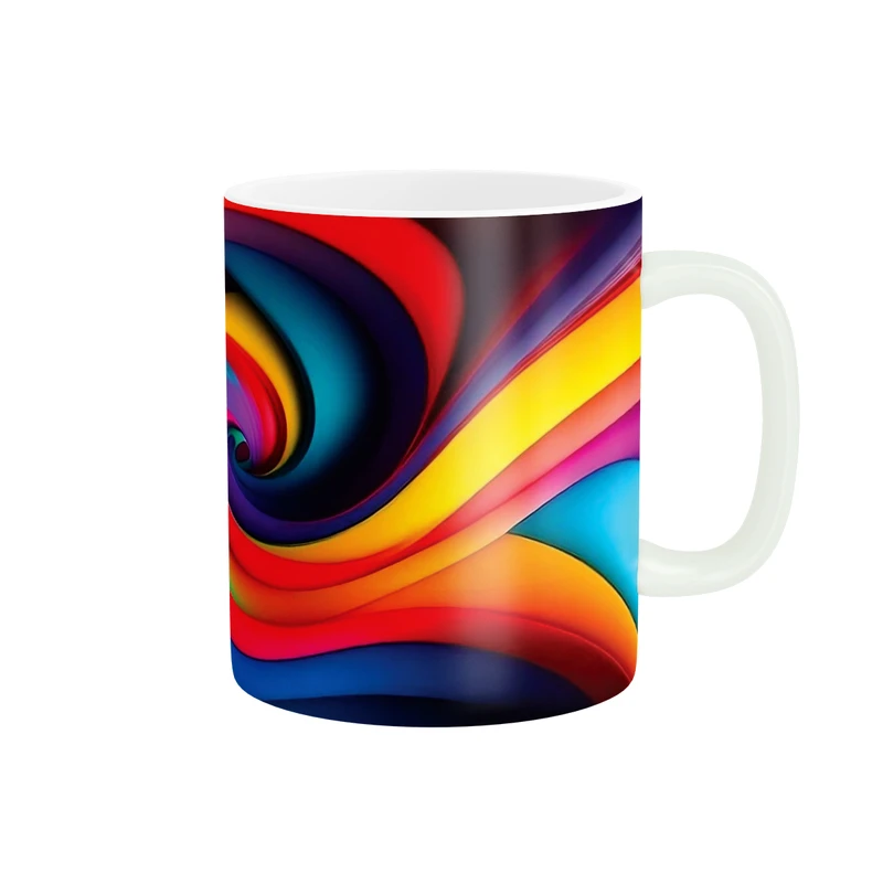 ماگ پاد آفرین مدل خطوط روان رنگی کد DKC996