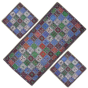 ست سه تکه رومیزی ترمه مدل شهداد کد 909