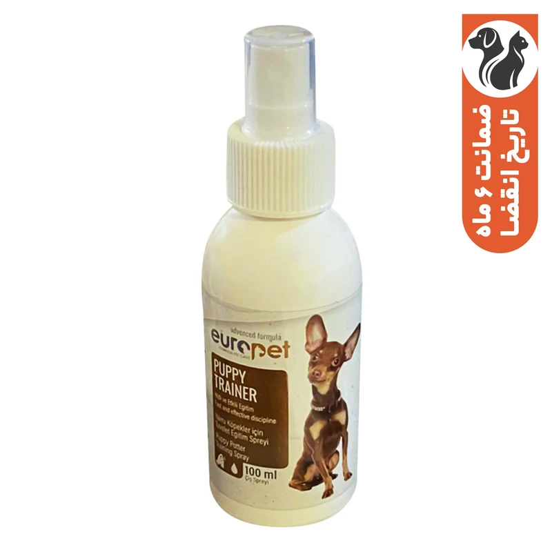 قطره تعلیم ادرار سگ یوروپت مدل Puppy trainer حجم 100 میلی لیتر