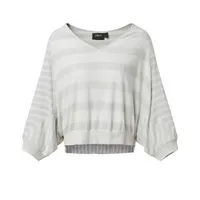 کراپ بلوز آستین بلند یقه هفت زنانه اونلی مدل queen 5887562