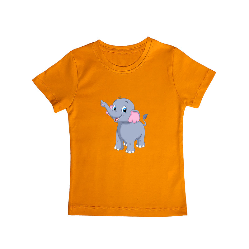 تی شرت آستین کوتاه پسرانه مدل فیل کوچولو Og050