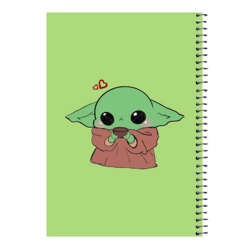 دفتر مشق 80 برگ اس جی مدل بیبی یودا کد۲  