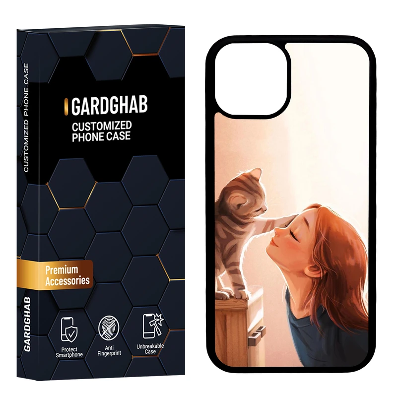 کاور گارد قاب مدل پشت گلس دخترانه مناسب برای گوشی موبایل اپل iPhone 13 