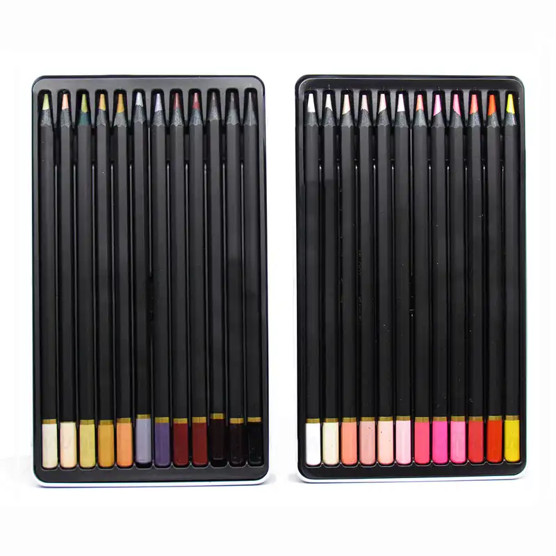 مداد رنگی ام کیو مدل Light & Dark SKIN مجموعه 24 عددی