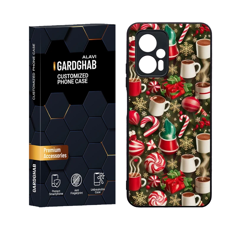 کاور گارد قاب علوی مدل دورژله ای پشت گلس فانتزی مناسب برای گوشی موبایل شیائومی Poco X4 GT