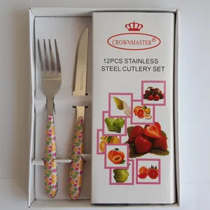 ست کارد و چنگال میوه خوری ۱۲ پارچه کرون مستر کد c12