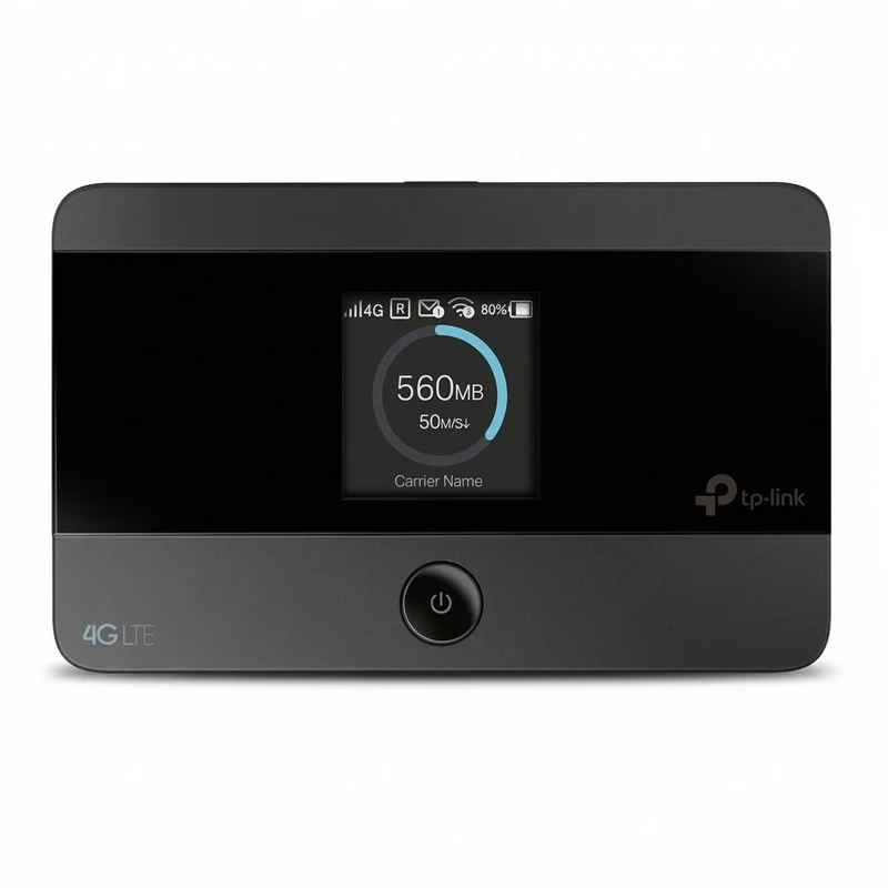 مودم روتر 4g تی پی لینک مدل m7350-v7 با باتری 2000 میلی آمپر، پشتیبانی از اتصال 10 کاربر همزمان، سرعت دانلود تا 150 مگابیت، نمایشگر اطلاعات ترافیک و وضعیت شبکه، سازگار با سیستم عامل های windows، mac os، android و ios