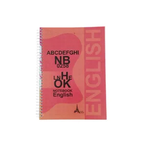 دفتر زبان 100 برگ ایفل مدل دو خط طرح دار