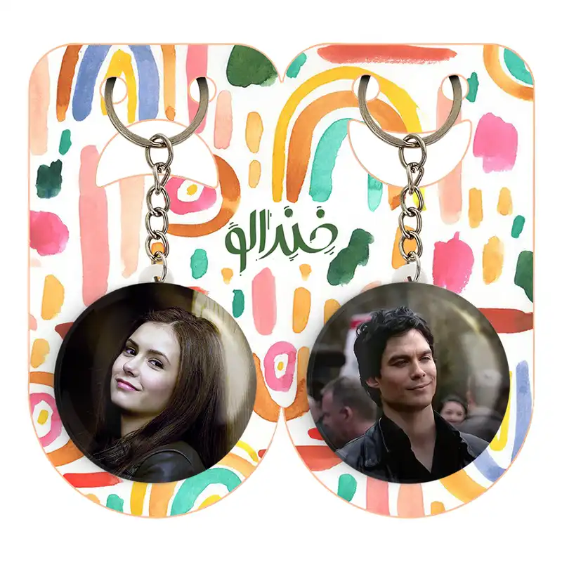 جاکلیدی خندالو مدل دیمون و استفان سالواتوره خاطرات یک خون آشام The Vampire Diaries کد 2027420281 مجموعه 2 عددی