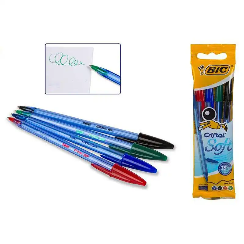 خودکار بیک مدل Cristal Soft بسته 4 عددی