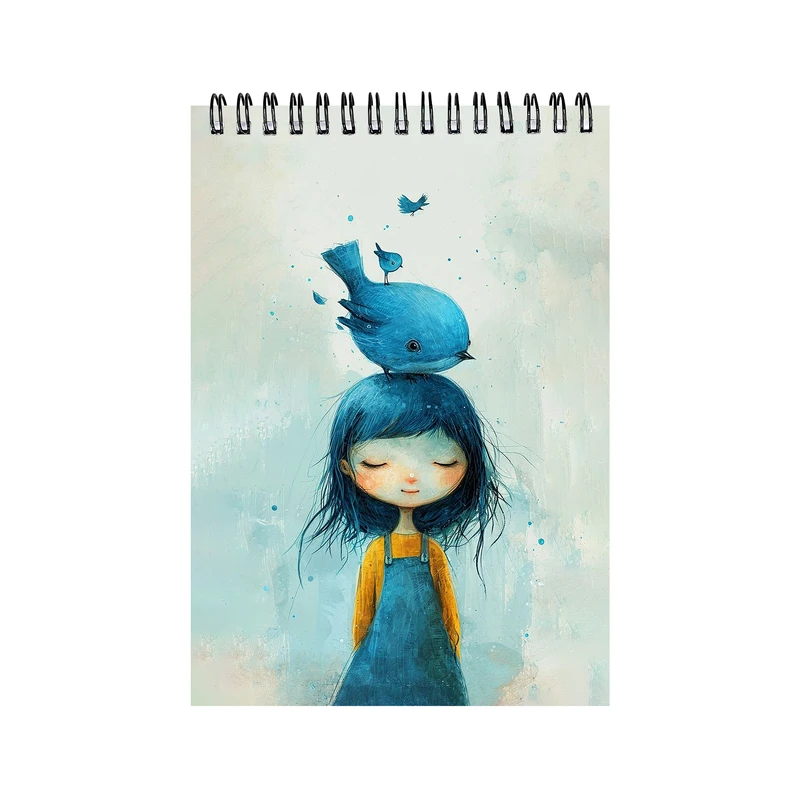 دفتر مشق 100 برگ پدیده نقش مدل خبرنگاری فانتزی طرح چکاوک کد 695