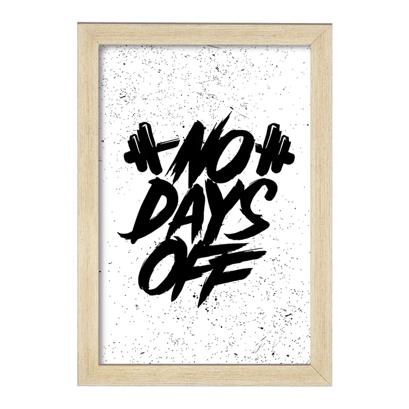 تابلو خندالو مدل No Days Off کد F1518