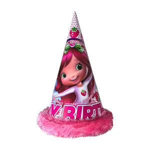 کلاه تولد طرح Strawberry Shortcake کد 583