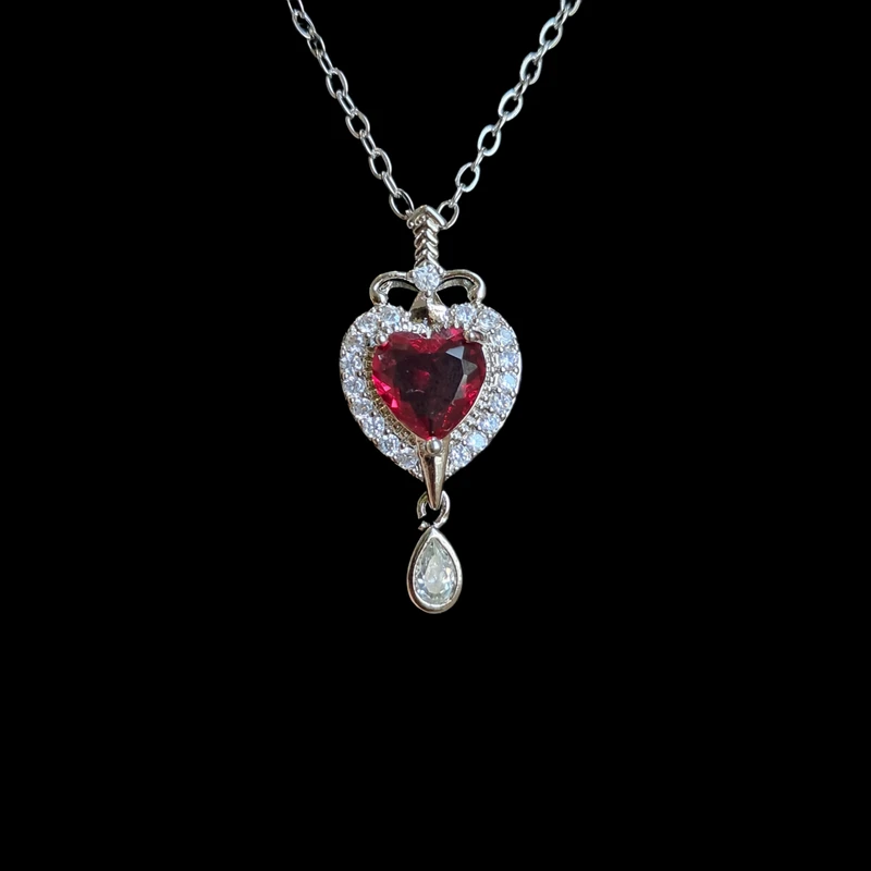 گردنبند زنانه مدل قلب و شمشیر پیوسته کد Art43