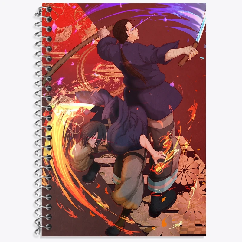 دفتر زبان 50 برگ خندالو مدل سه خط طرح بنیمارو انیمه نیروی آتش کد 32237