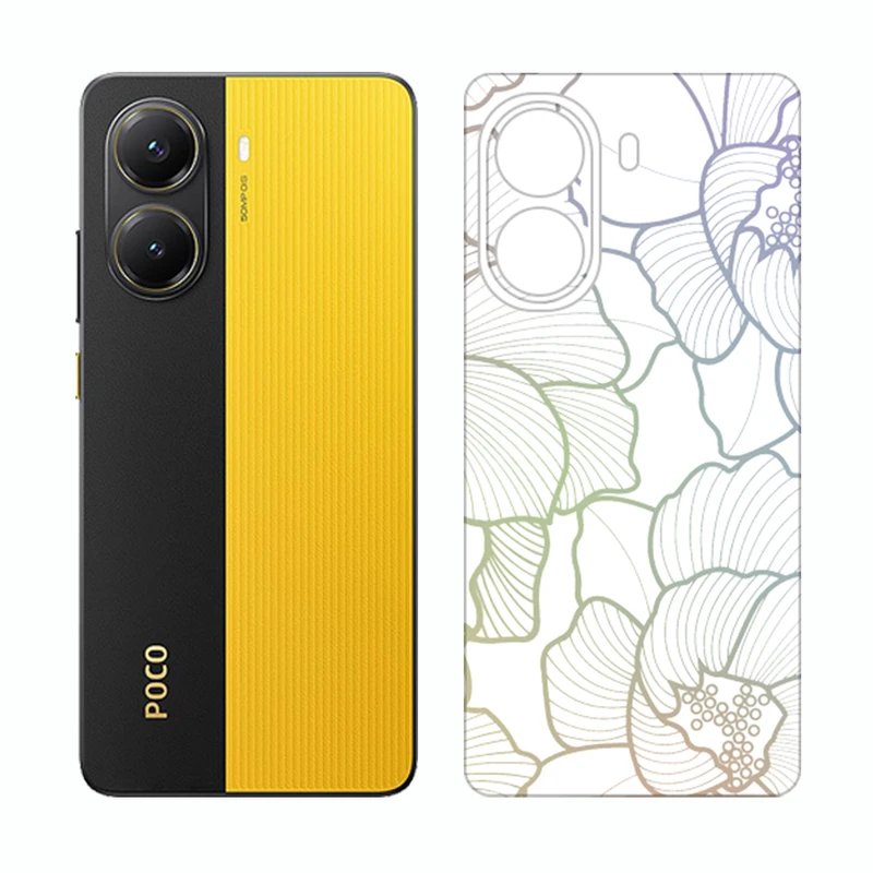 برچسب پوششی ریمکس مدل Cover طرح گل مناسب برای گوشی موبایل شیائومی Poco X7 Pro