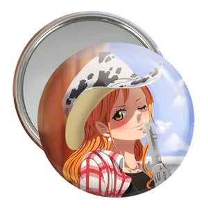 آینه جیبی خندالو مدل نامی انیمه وان پیس One Piece  کد 17280